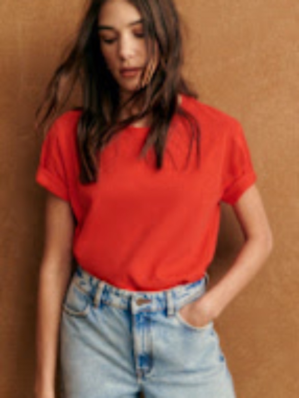 Sezane Conrad T-Shirt Bright red